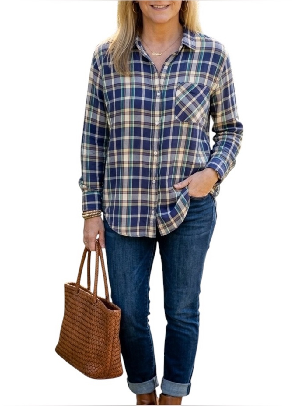 Ralph Lauren boyfriend shirt. Size L. EUC